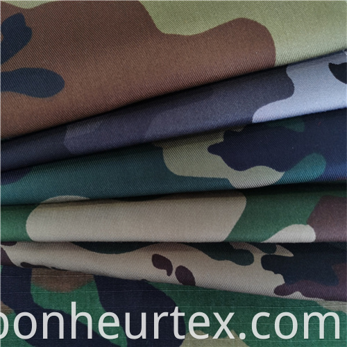 Tc Twill Blend Military Woodland Camouflage Fabric 10